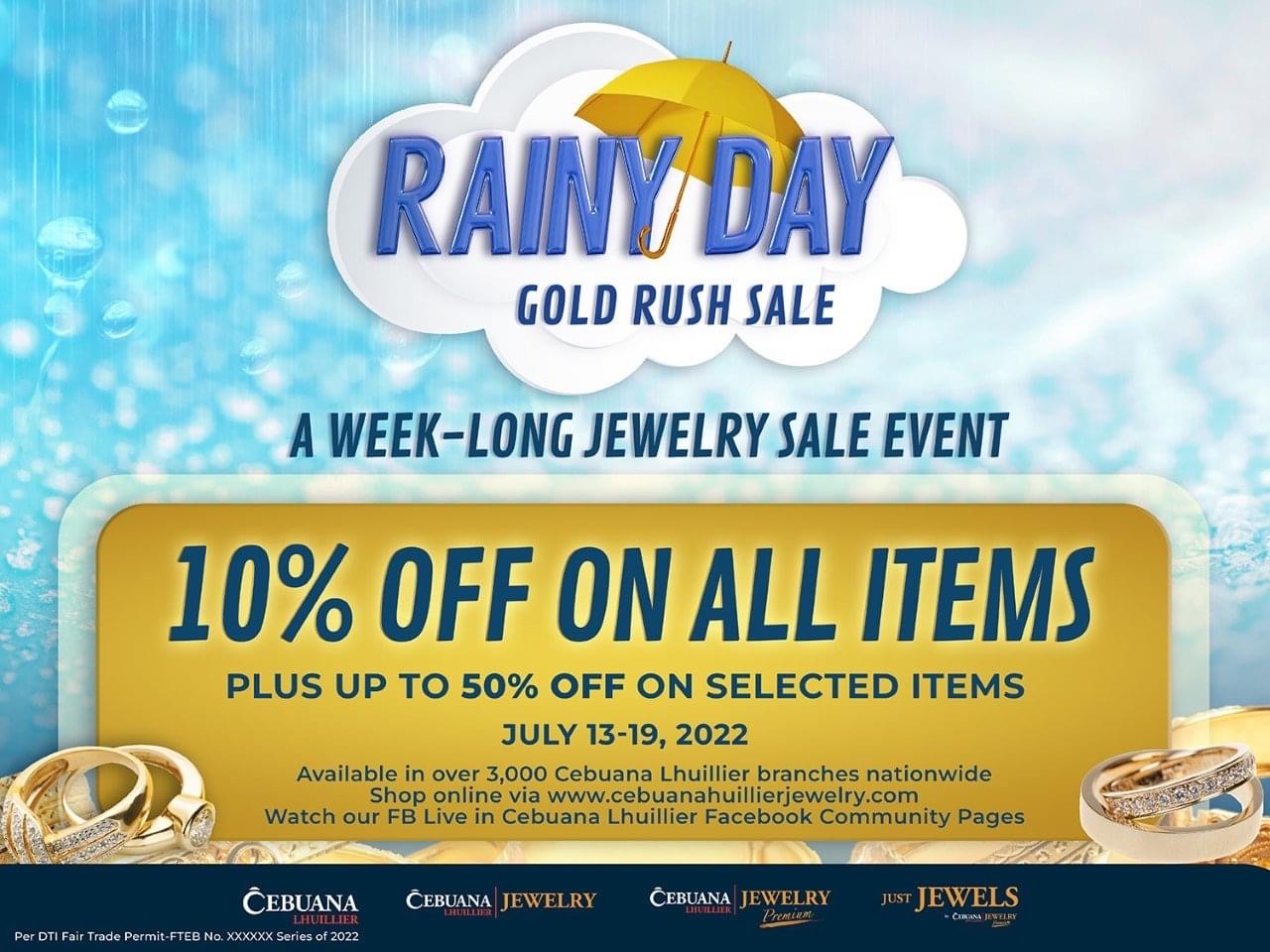 It’s Raining Affordable Jewelry with Cebuana Lhuillier’s “Rainy Day Gold Rush Sale”